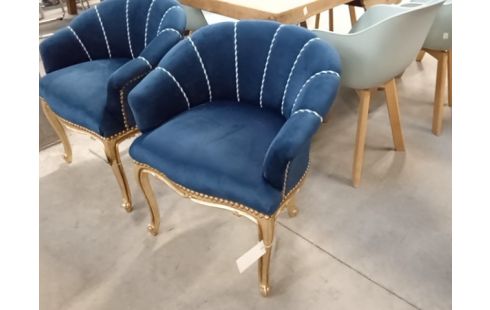 CRAPAUD VELOURS BLEU