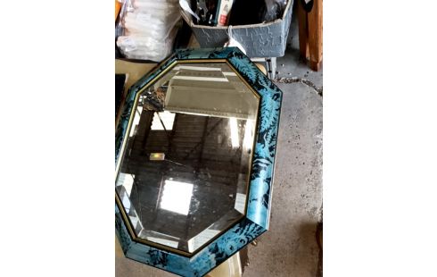 MIROIR BOIS OCTOGONAL