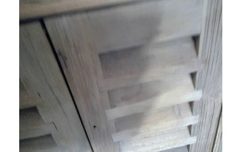 MIROIR EN FENETRE DECO BOIS DE TEAK