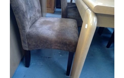 LOT DE 6 CHAISES FACON CUIR