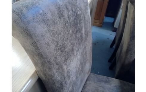 LOT DE 6 CHAISES FACON CUIR