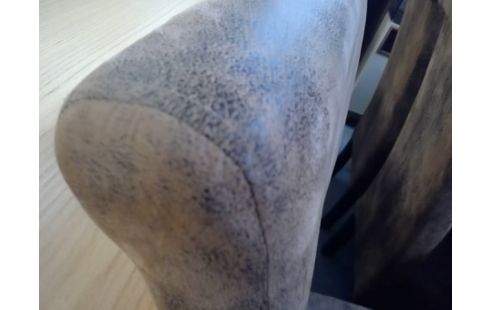 LOT DE 6 CHAISES FACON CUIR