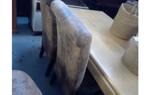 LOT DE 6 CHAISES FACON CUIR