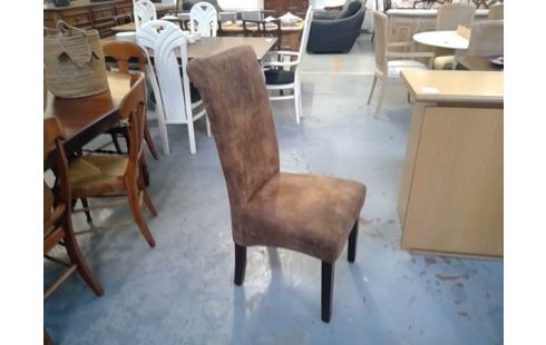 LOT DE 6 CHAISES FACON CUIR