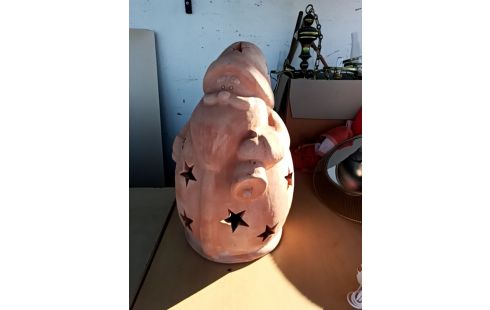 PERE NOEL POTERIE PHOTOPHORE