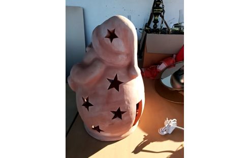 PERE NOEL POTERIE PHOTOPHORE