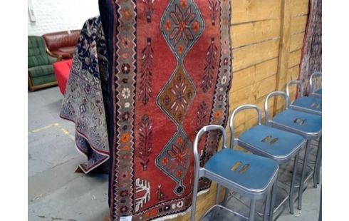 TAPIS 294X83 ROUGE FAIT MAIN