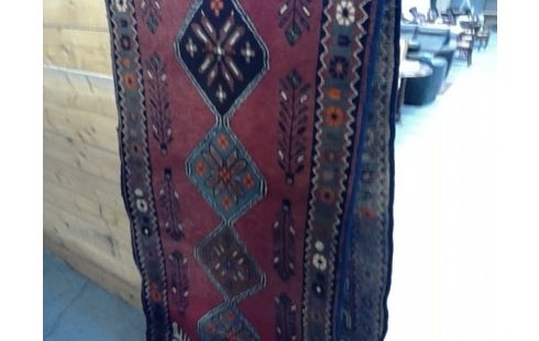 TAPIS 294X83 ROUGE FAIT MAIN