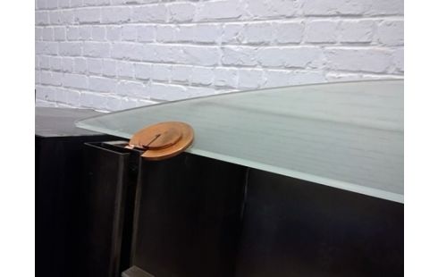 MEUBLE D'ARTISAN INOX EN L'ETAT TV/HIFI