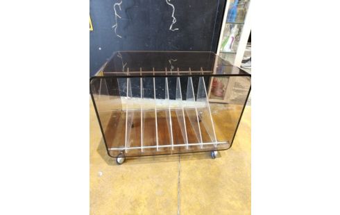 MEUBLE A DISQUES PLEXIGLAS