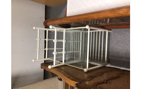 CHEVET MÉTAL BLANC LA PAIRE