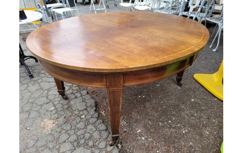 TABLE SALLE A MANGER OVALE + ALLONGES