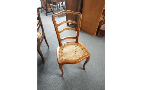 4 CHAISES CANNEES STYLE LOUIS XV