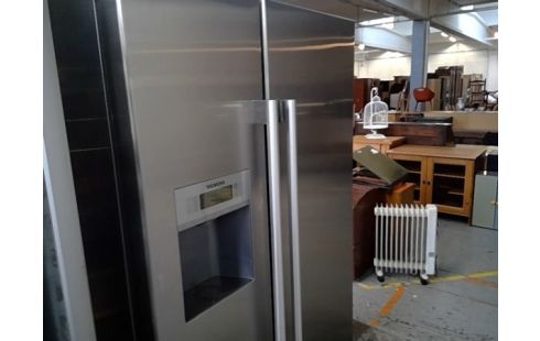 FRIGO CONGELATEUR AMERICAIN SIEMENS INOX