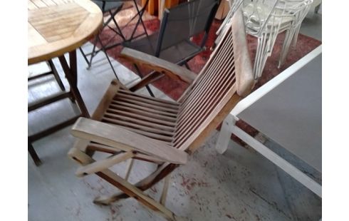 FAUTEUIL TEAK A RAFFRAICHIR