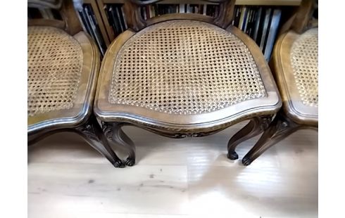 6 CHAISES STYLE LXV CANNAGE