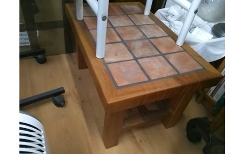 TABLE BASSE TABLE CARRELEE