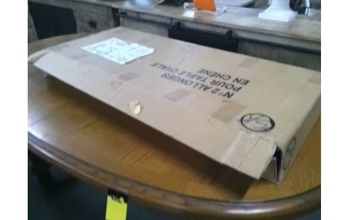 TABLE OVALE AVEC 2 ALLONGES