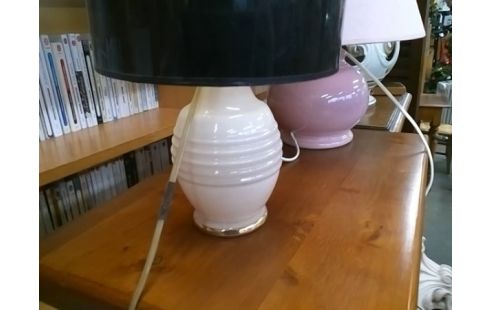 LAMPE ROSE ET NOIR