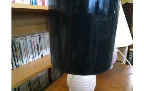 LAMPE ROSE ET NOIR