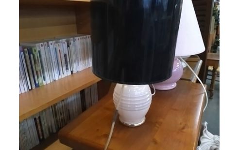 LAMPE ROSE ET NOIR