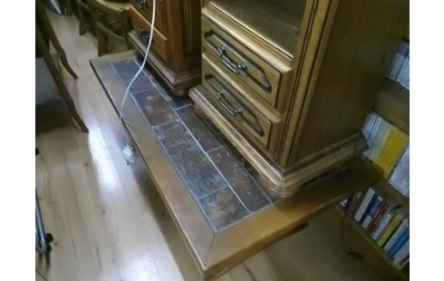 TABLE BASSE CARRELEE CONTOUR BOIS