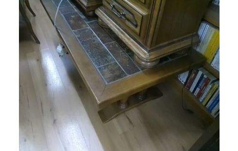 TABLE BASSE CARRELEE CONTOUR BOIS