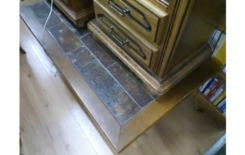 TABLE BASSE CARRELEE CONTOUR BOIS