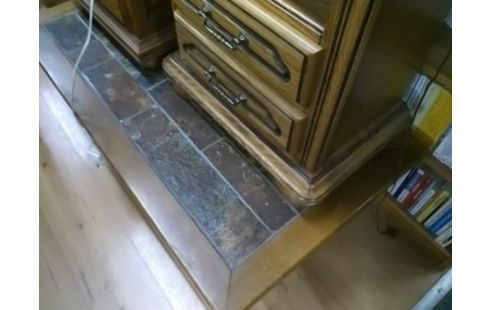 TABLE BASSE CARRELEE CONTOUR BOIS