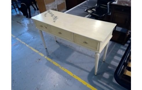 CONSOLE 3 TIROIRS FEUILLE DE LIERRE