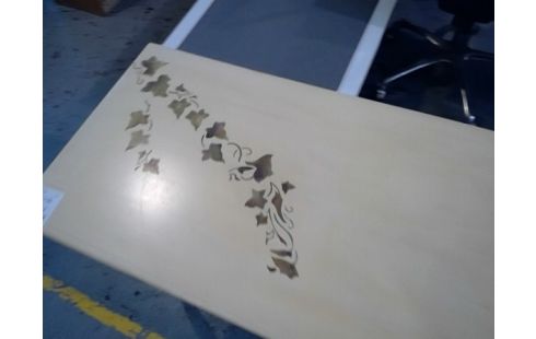 CONSOLE 3 TIROIRS FEUILLE DE LIERRE