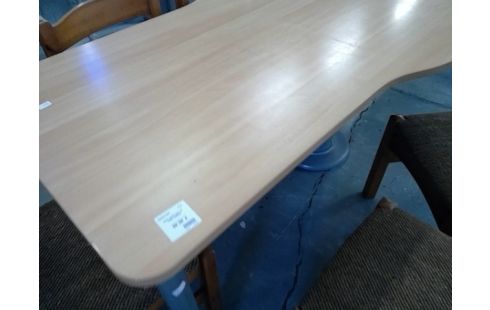 TABLE ACIER BOIS DE FORME SERRURE