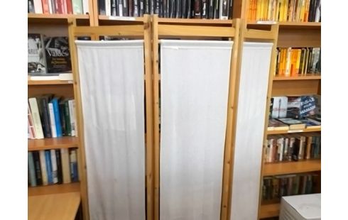 PARAVENT BOIS ET TISSU (QLQS TACHES)