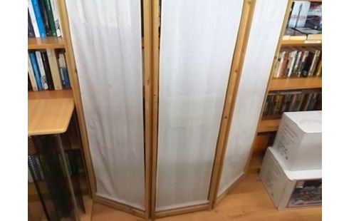 PARAVENT BOIS ET TISSU (QLQS TACHES)