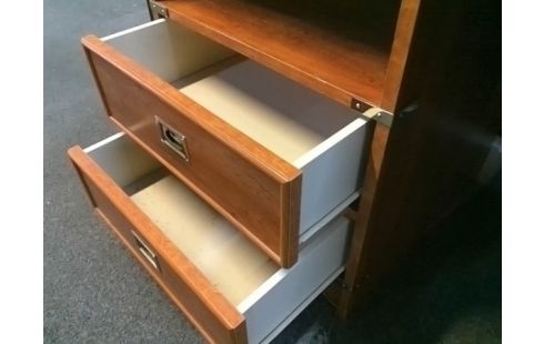 BUREAU BOIS 2T A VOLET (MANQUE 1 VOLET)