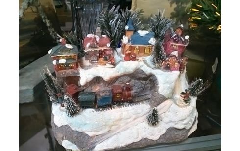 DECORATION VILLAGE DE NOEL LUMINEUX