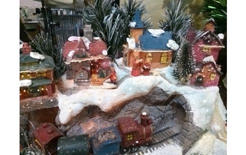 DECORATION VILLAGE DE NOEL LUMINEUX