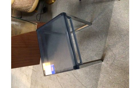 TABLE D'APPOINT VINTAGE CHROME PLASTIQUE