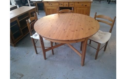 TABLE RONDE PIN IKEA VINTAGE