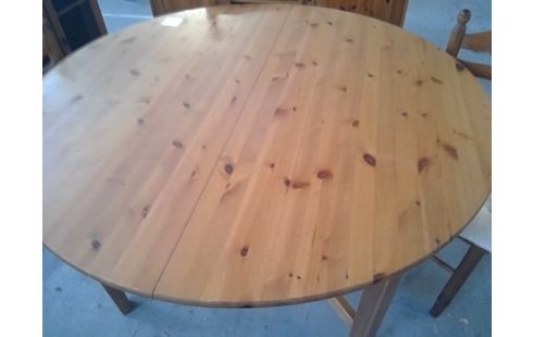 TABLE RONDE PIN IKEA VINTAGE