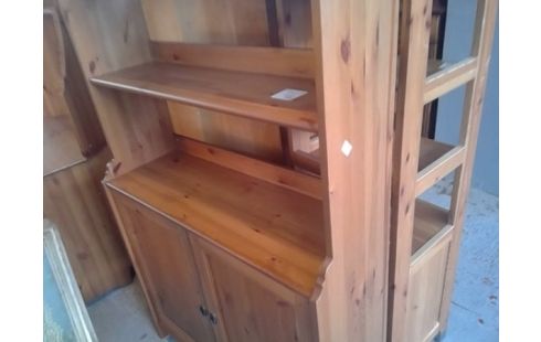 BIBLIOTHEQUE PIN 2 PORTES