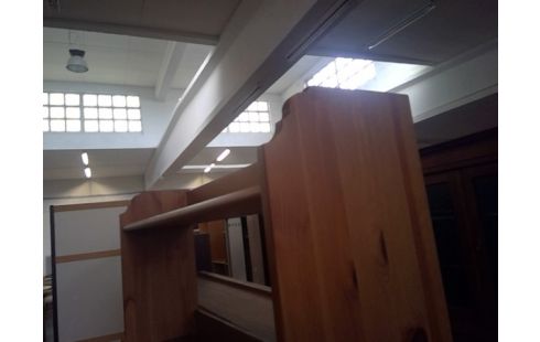 BIBLIOTHEQUE PIN 2 PORTES