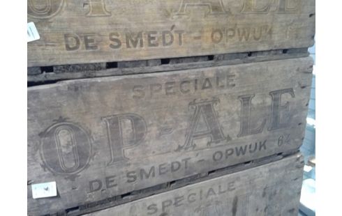 CAISSE BOIS ANCIENNE BRASSERIE