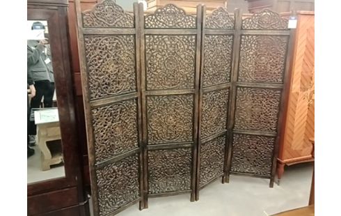 PARAVENT BOIS AJOURE