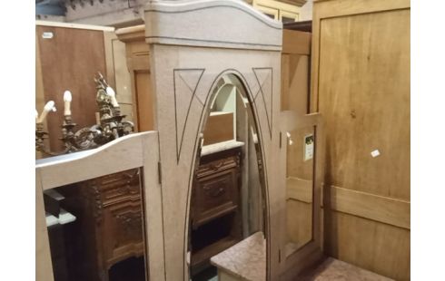 COIFFEUSE EN CHENE ET MARBRE