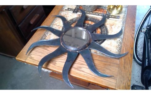 MIROIR SOLEIL METAL