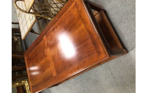 TABLE DE SALON MERISIER 2 TIROIRS RECTANGULAIRE