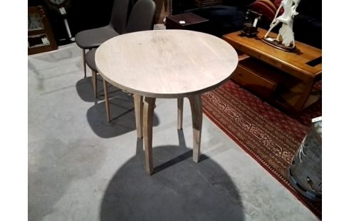 TABLE HAUTE CÉRUSÉ TECK