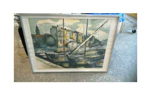 LITHOGRAPHIE SIGNE  LANGLET