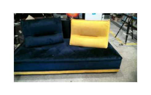 BANQUETTE STORY BLEU ET JAUNE